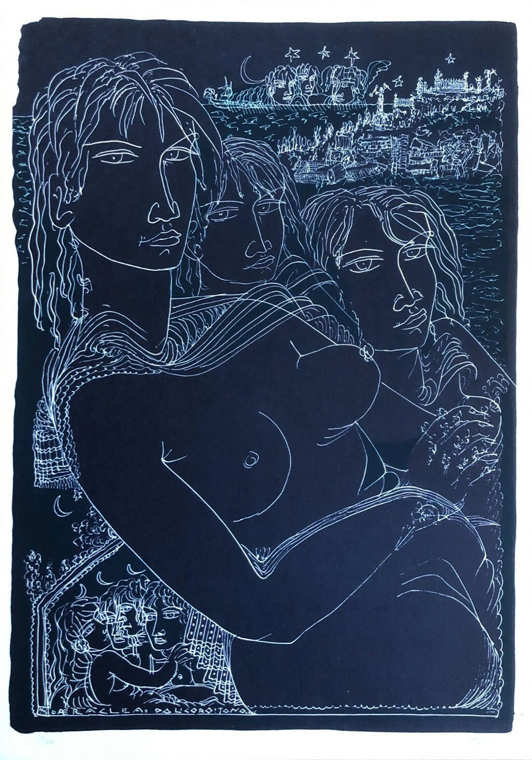 Antonio Zancanaro (Tono) - Senza titolo (figure femminili)