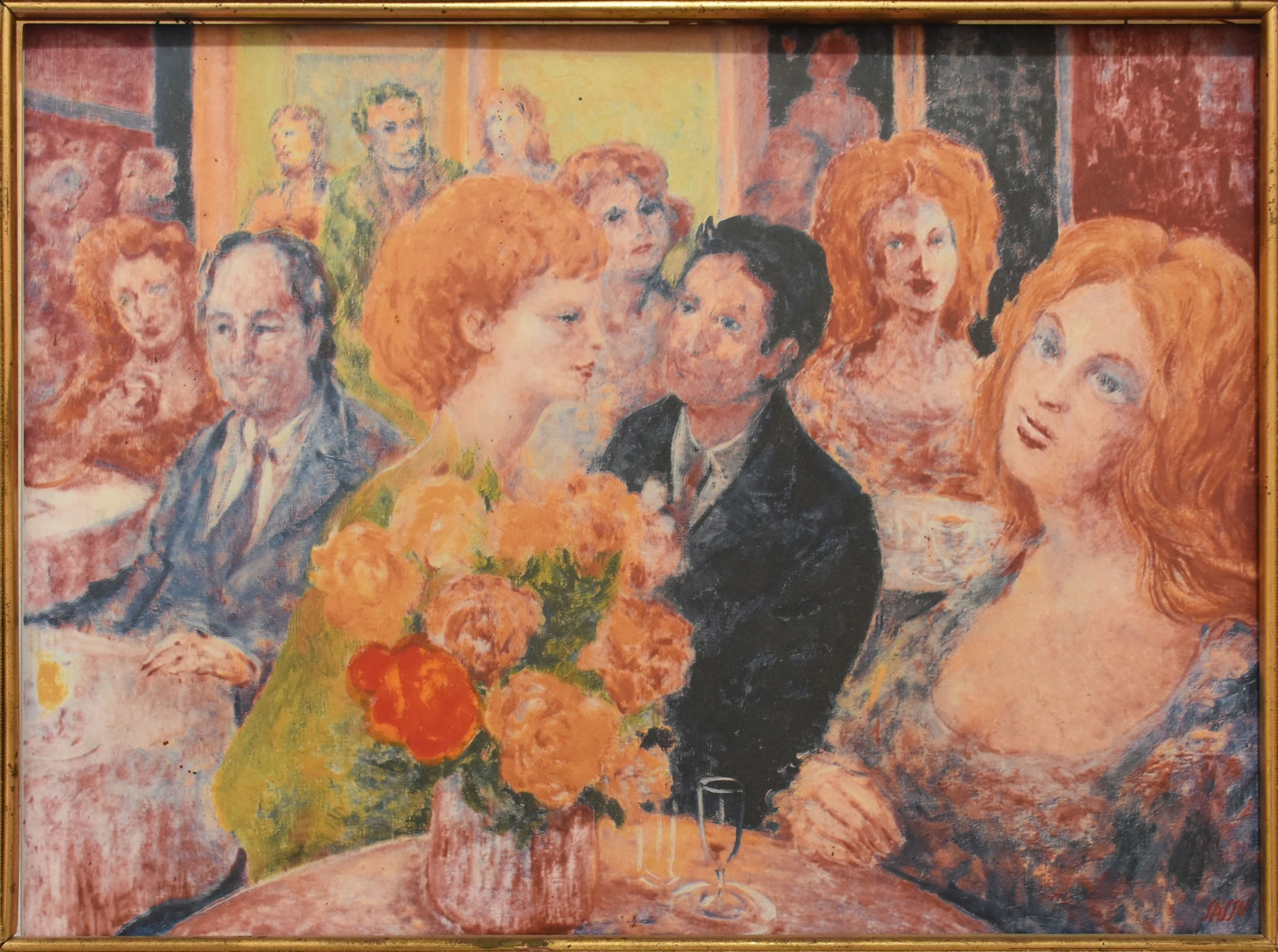 Aligi Sassu - Il caffè delle rose