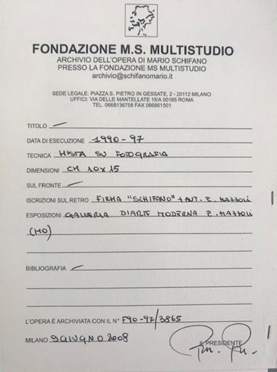 Mario Schifano - CSM, il caso Mantozzi