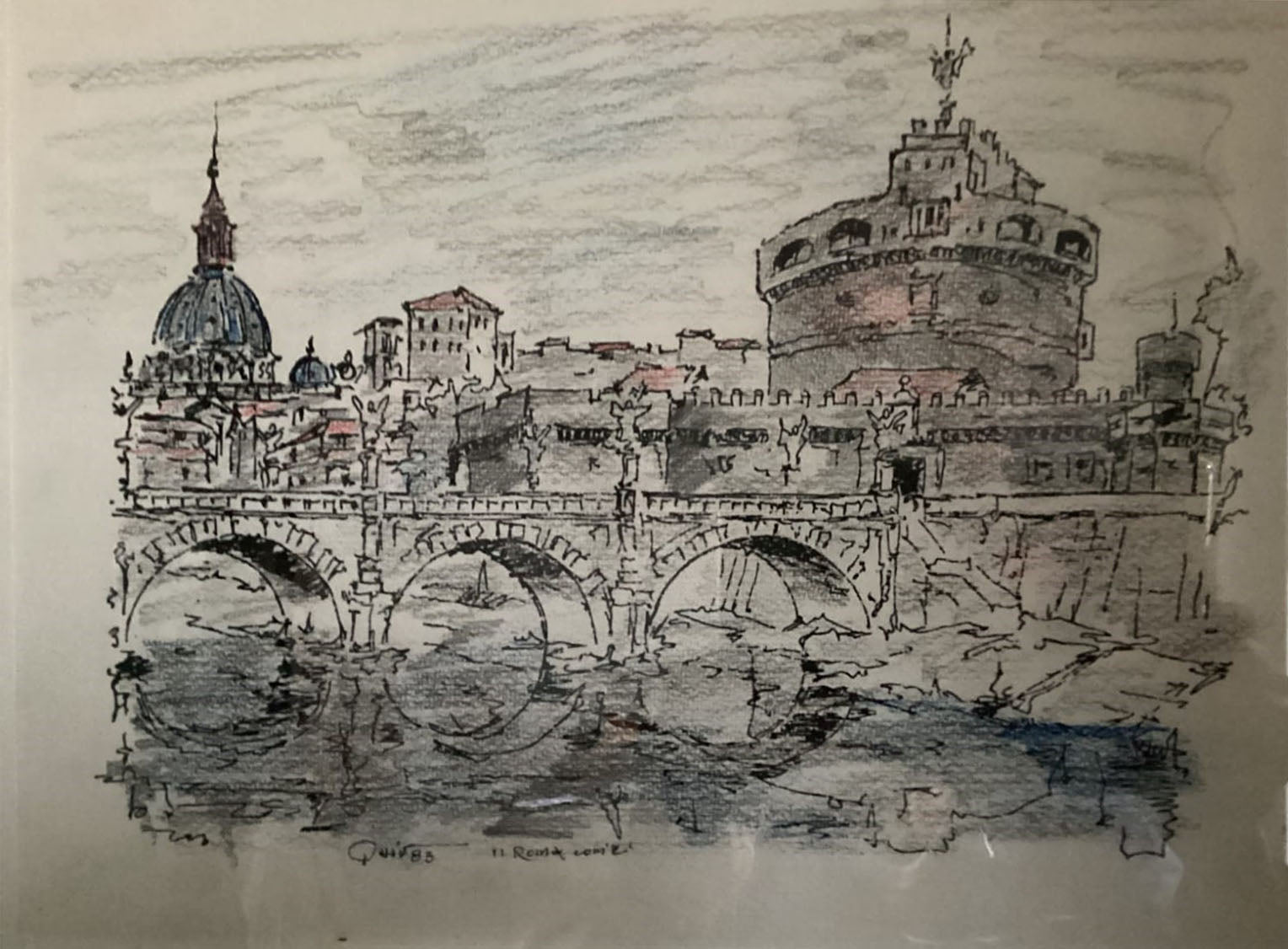 Vittorio Quintavalle - Scorcio di Roma