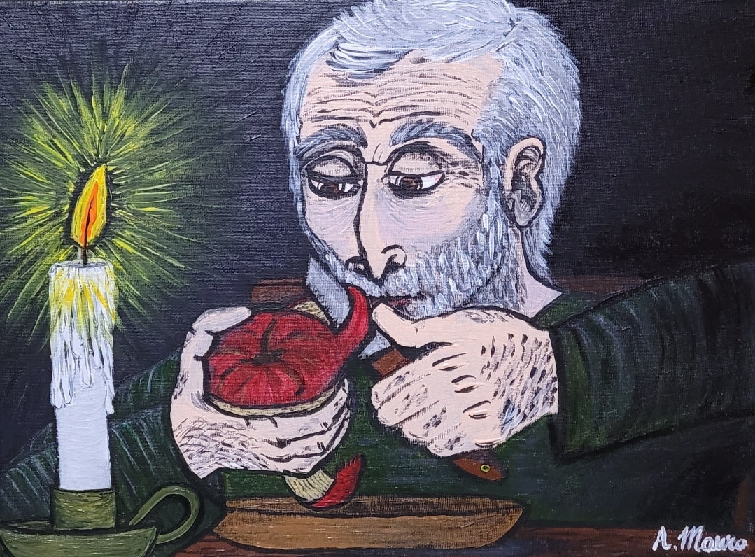 Vecchio a tavola