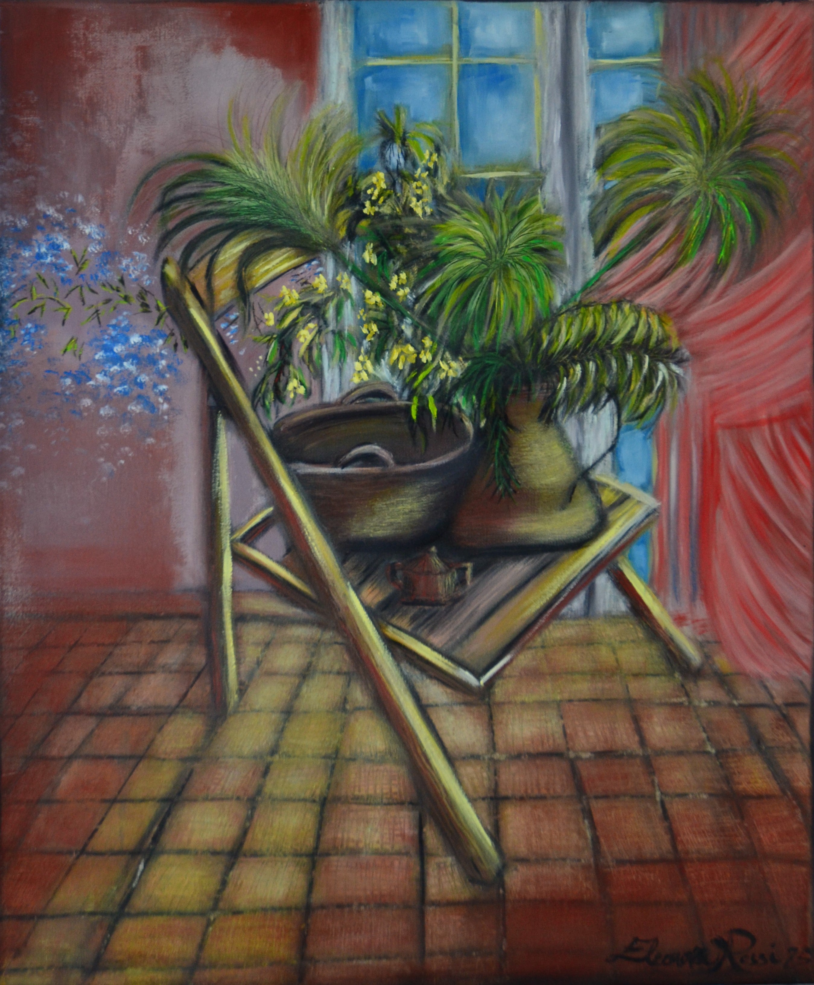 Sedia con natura morta