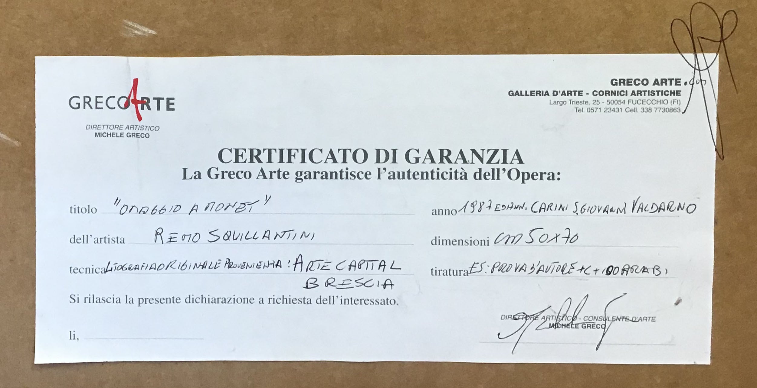 Remo Squillantini - Omaggio a Monet