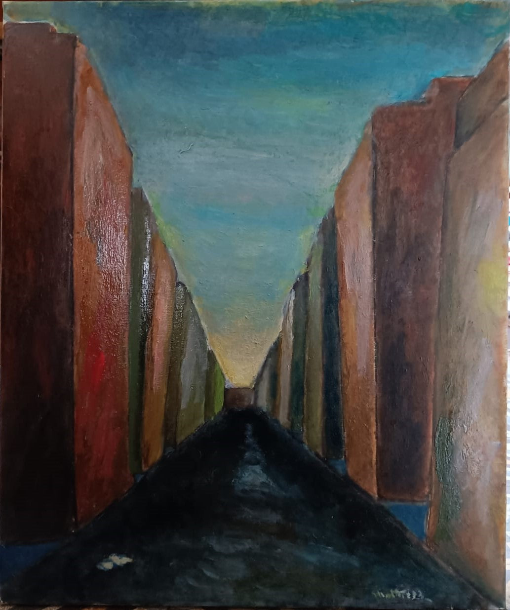 Road at sunset