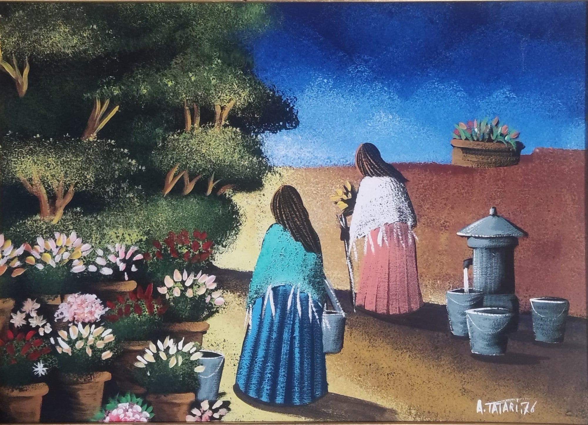 MUJERES EN LA FLORISTERÍA - TÁTAROS