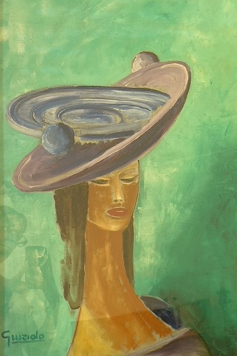 WOMAN WITH HAT - RENATO GIURIOLO