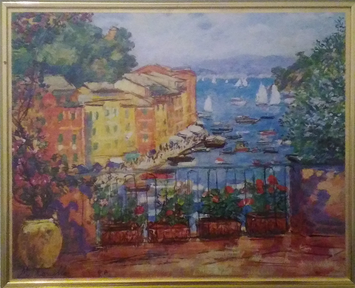 Michele Cascella - Terrazza a Portofino