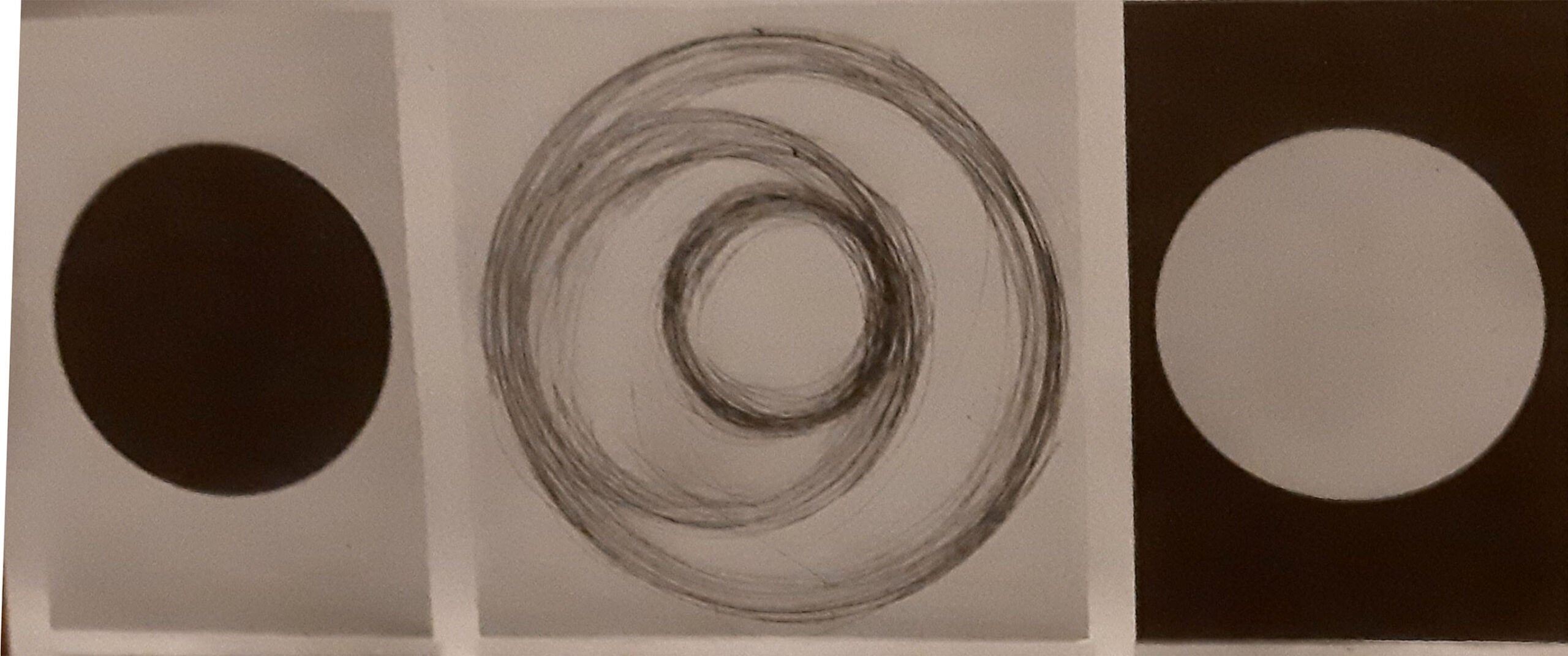 Eliseo Matteacci - The Eye of the Sky, Darkness and Light (triptych)