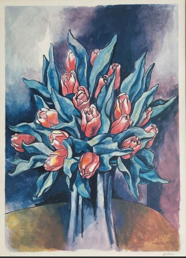 Renato Guttuso - Tulipanes