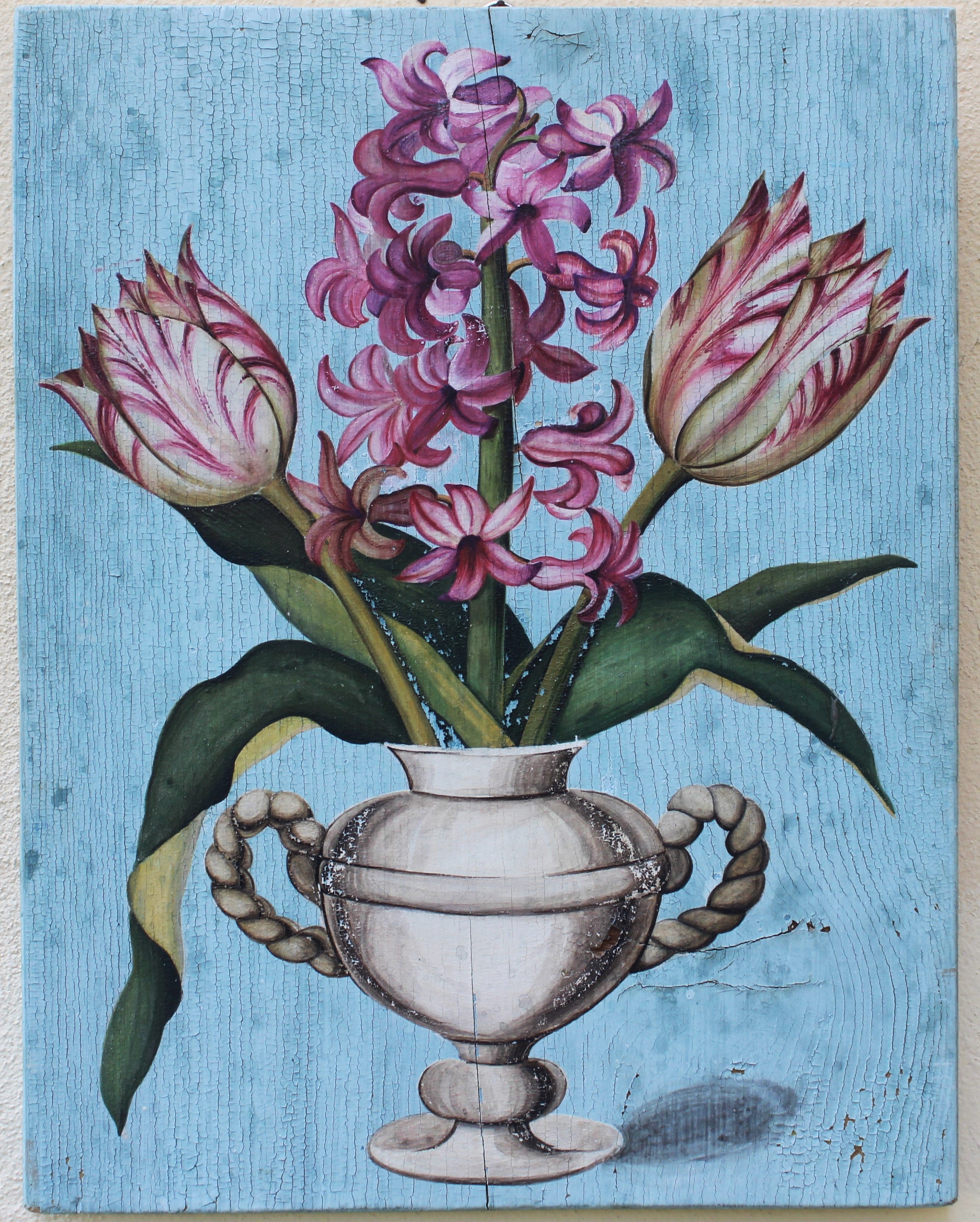 Tulipano fondo celeste