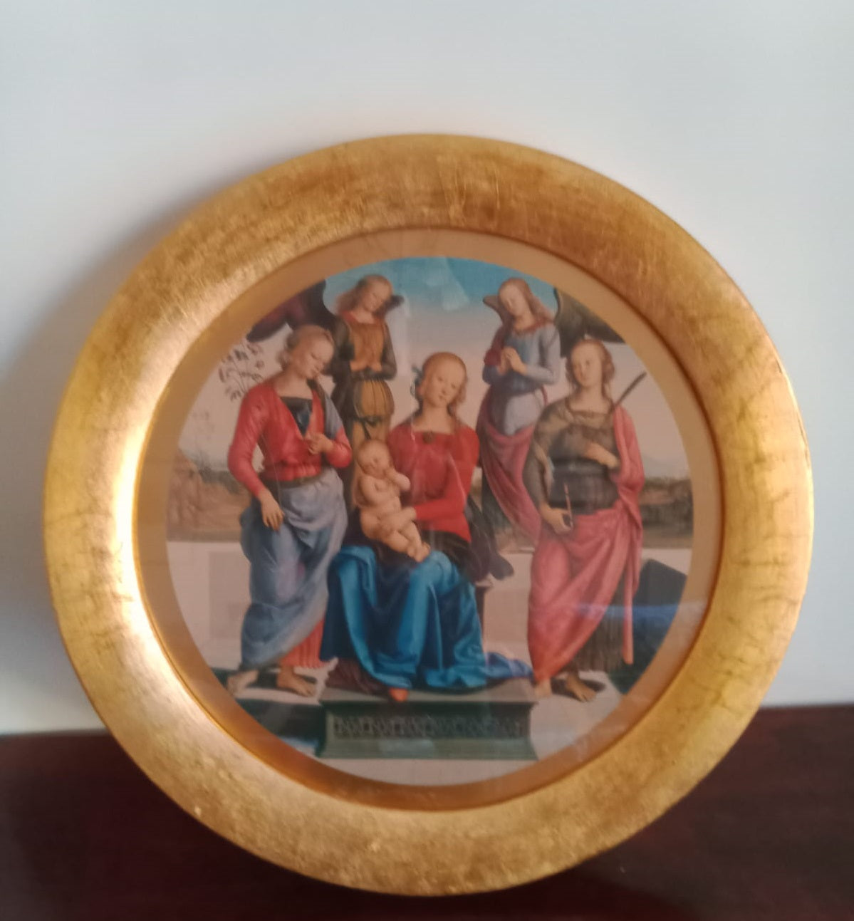 Pietro Vannucci detto "Il Perugino" - Madonna in trono con bambino, due  Sante e due Angeli