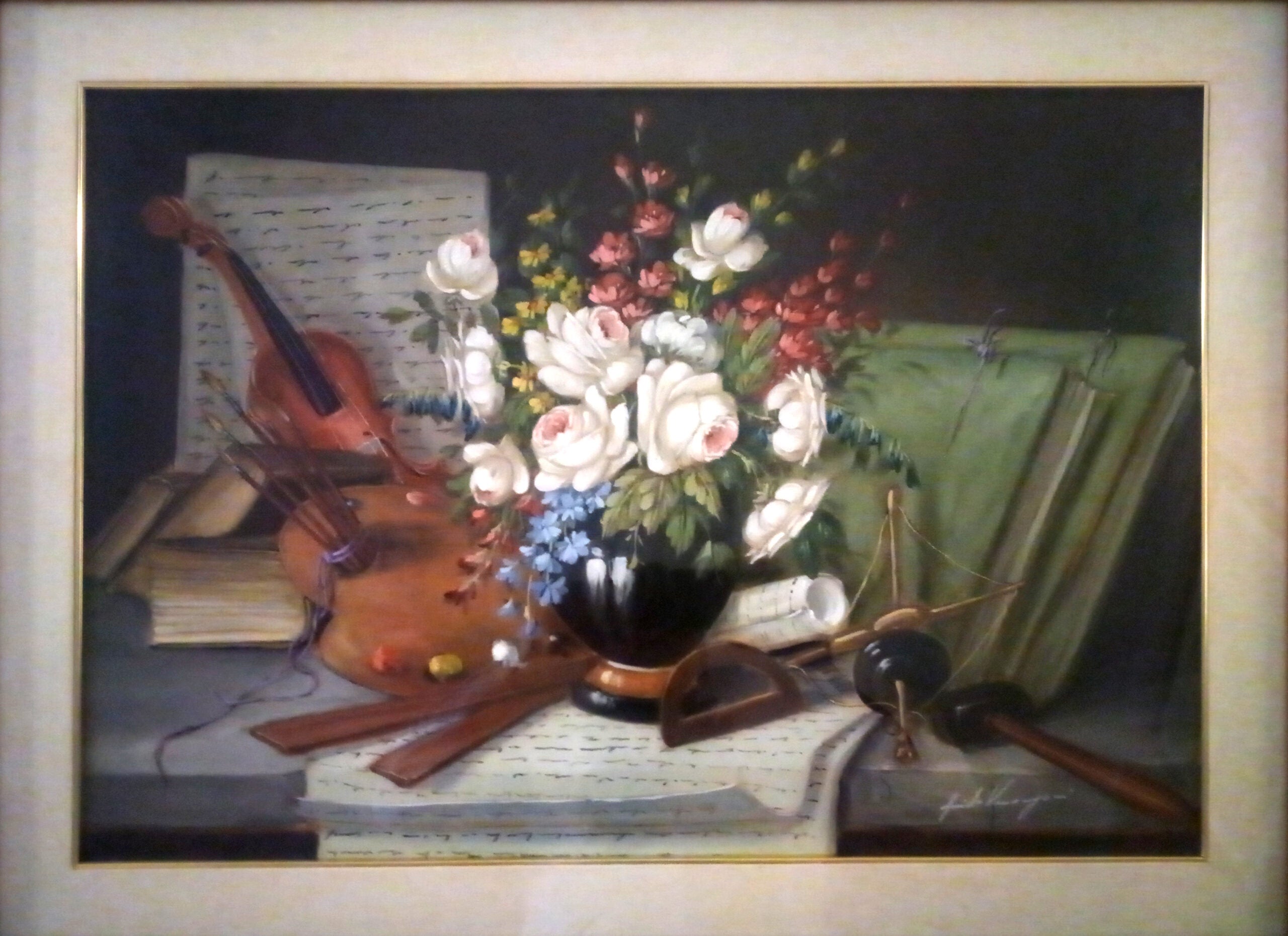 Guido Venanzoni - Vaso di Fiori e tavolozza