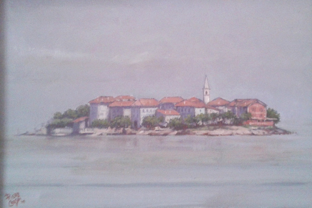 Piero Crespi - Vista di Isola dei Pescatori