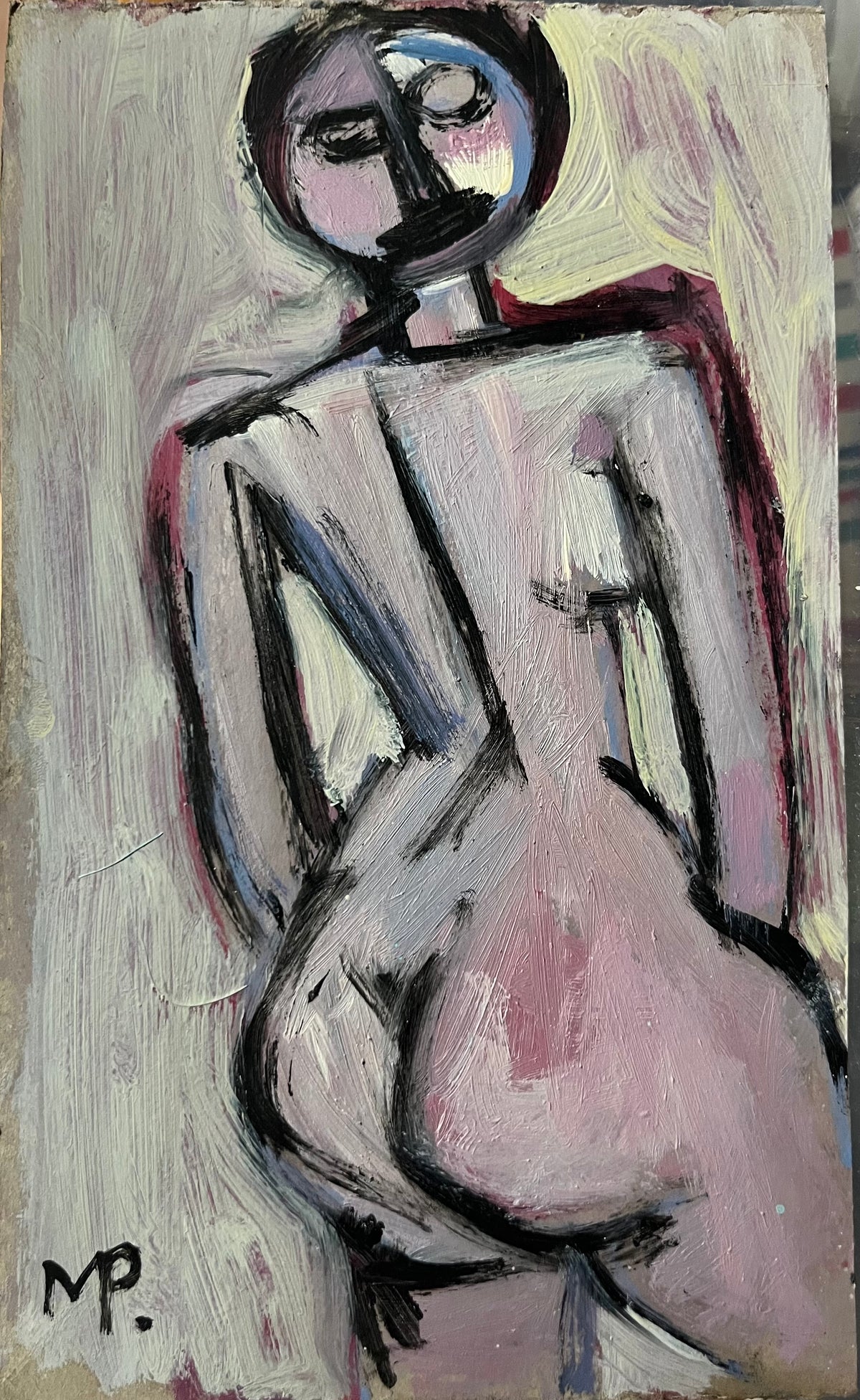N.12 di Marcello Pasquini, olio, 13 x 21.5 cm