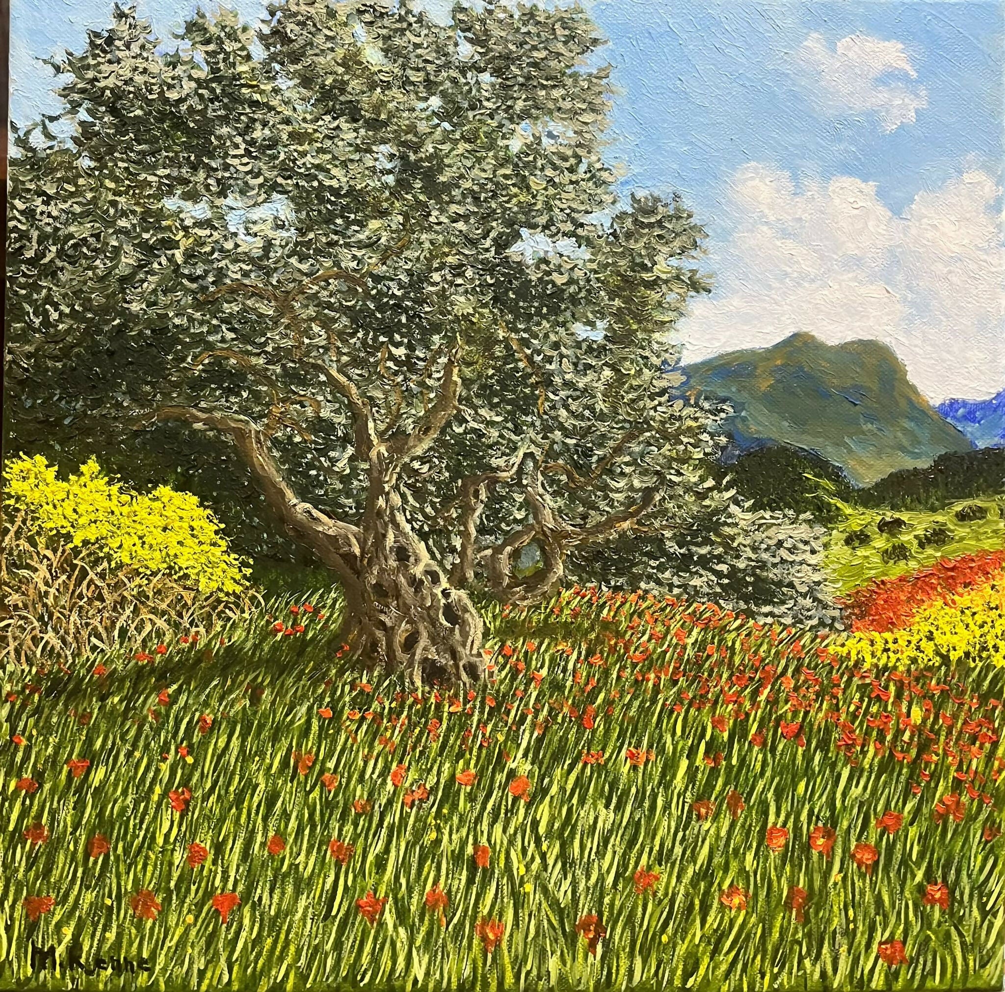 La pace di Mirella Anna Renne, olio su tela – paesaggio