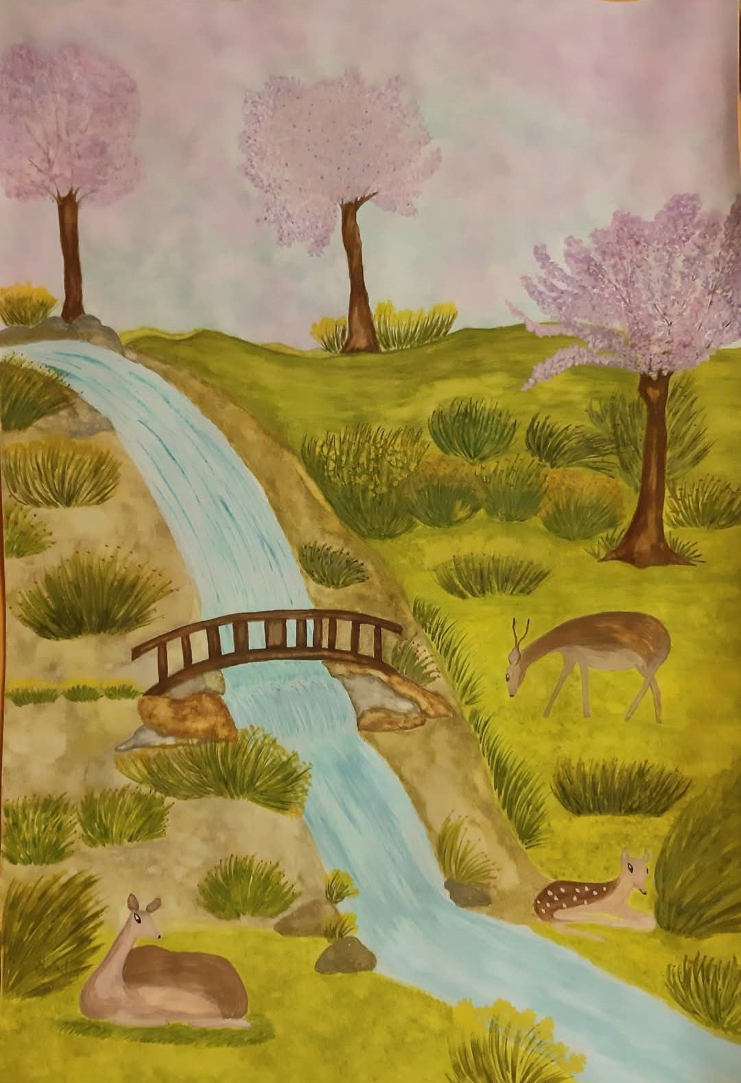 Primavera con i cervi