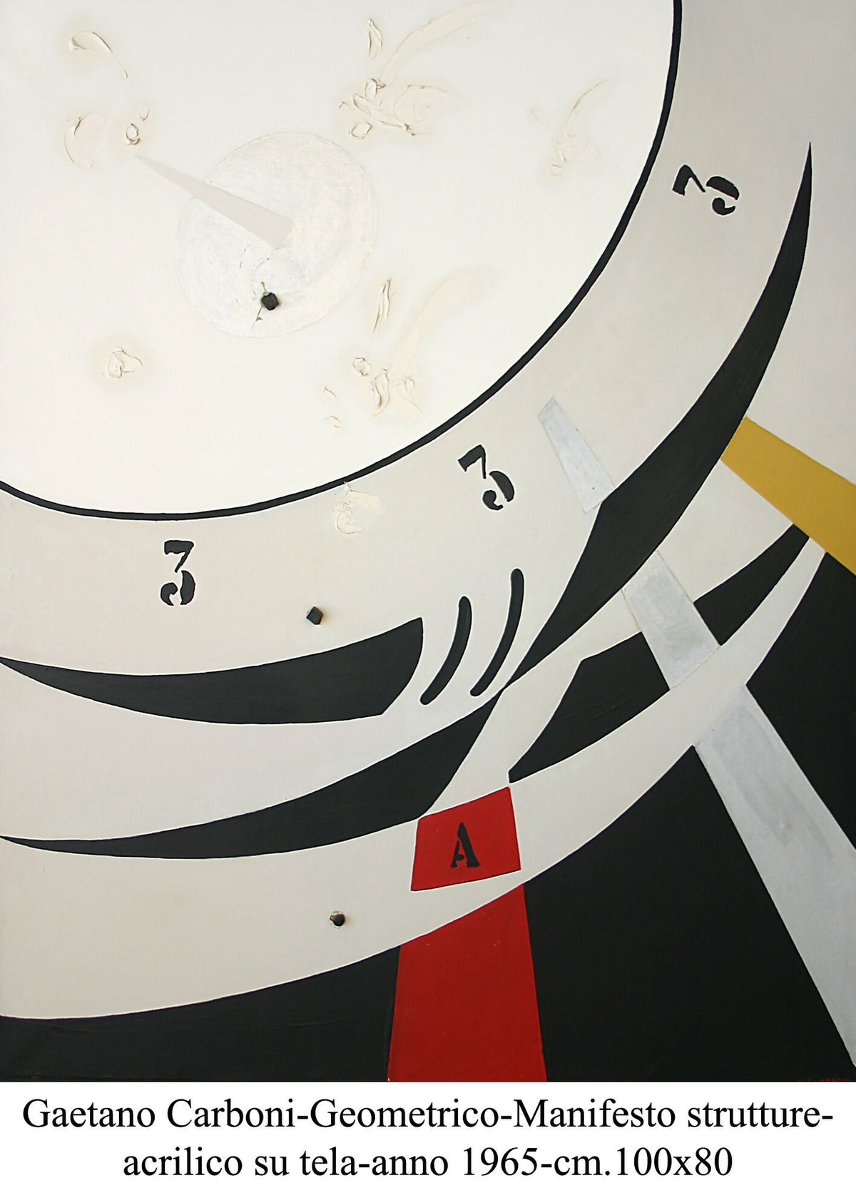 Manifesto Strutture – Geometrico di Gaetano Carboni, acrilico