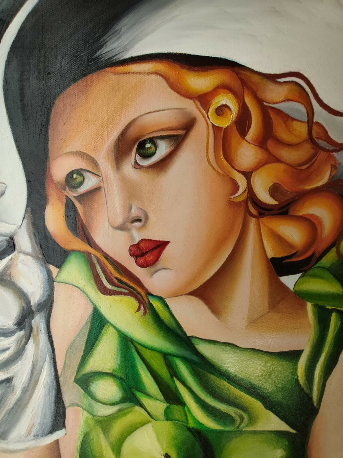 Ragazza in verde con guanti ( coppia di Tamara de Lempicka)
